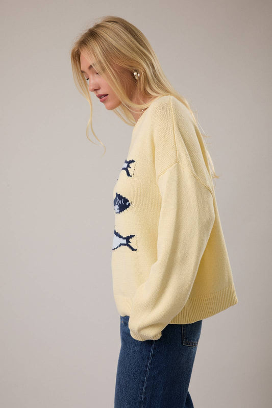 Catch of the Day Knit Sweater