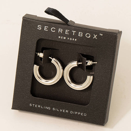 Secret Box Gold Dipped Hoop Earrings