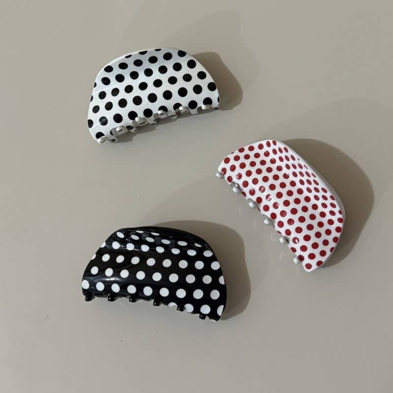Polka Dot Hair Clips