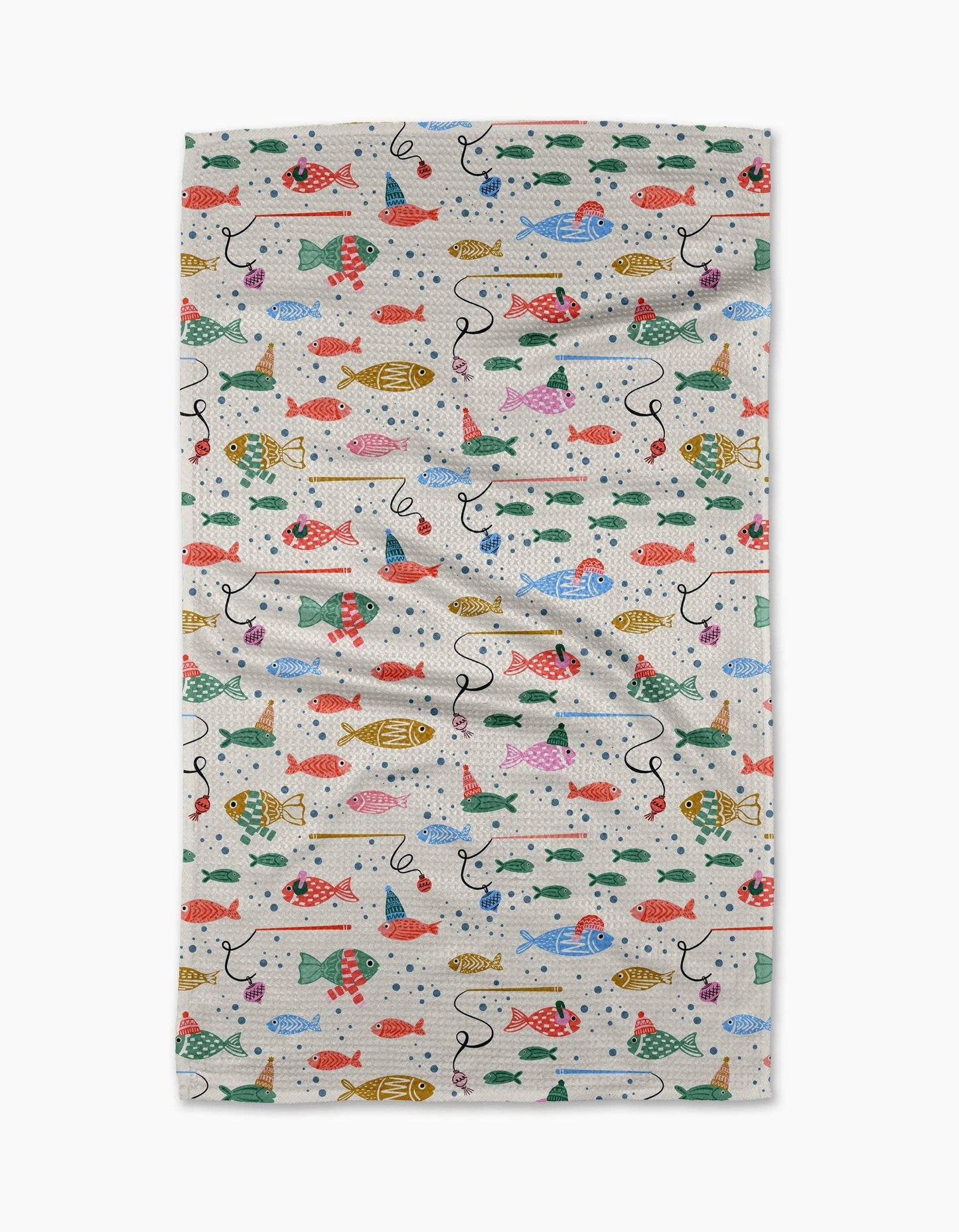 Light Holiday Fish Tea Towel