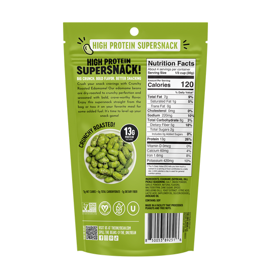Crunchy Roasted Edamame Dill Pickle - 4oz
