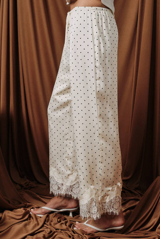 Midnight Dot Lace Trousers