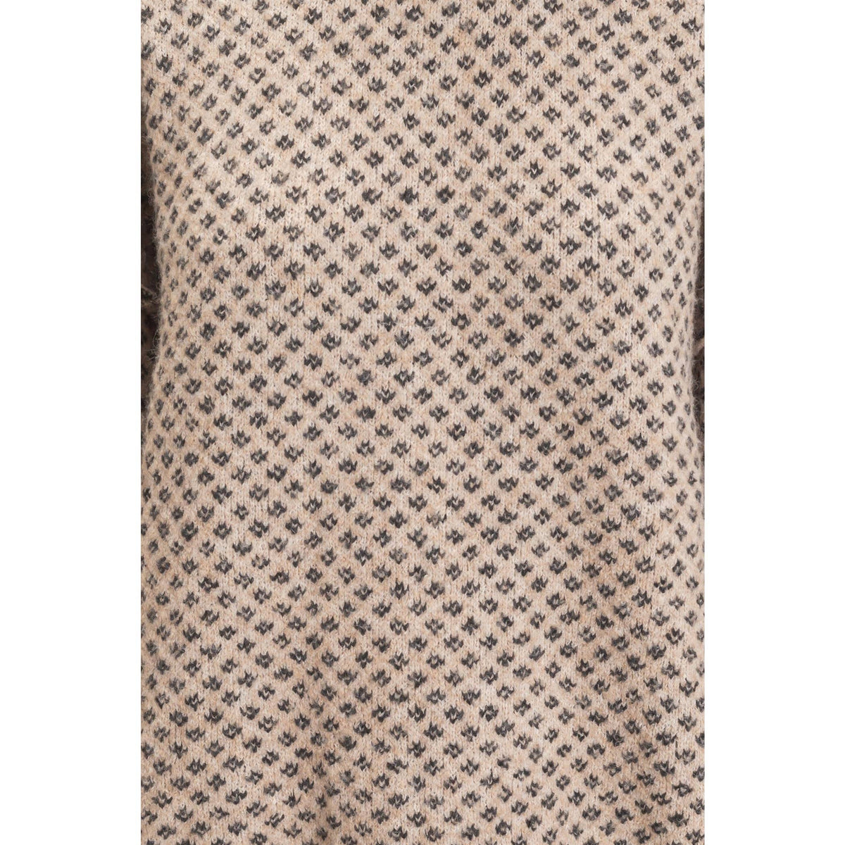 Diamond Jacquard Knit Sweater