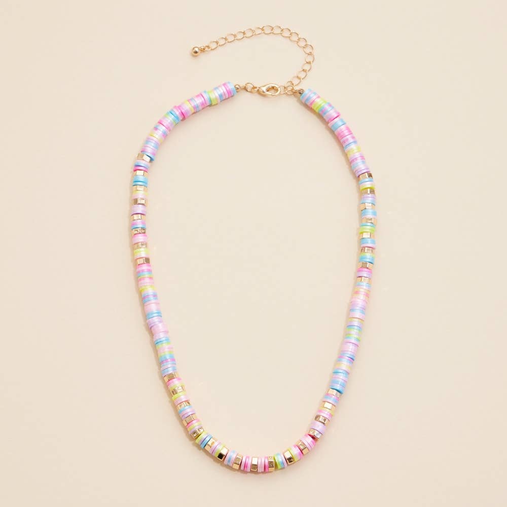 Beaded Basic Short Necklace