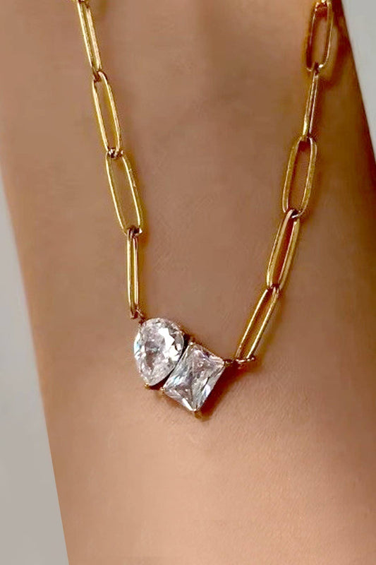 Twinkle Link Rhinestone Necklace