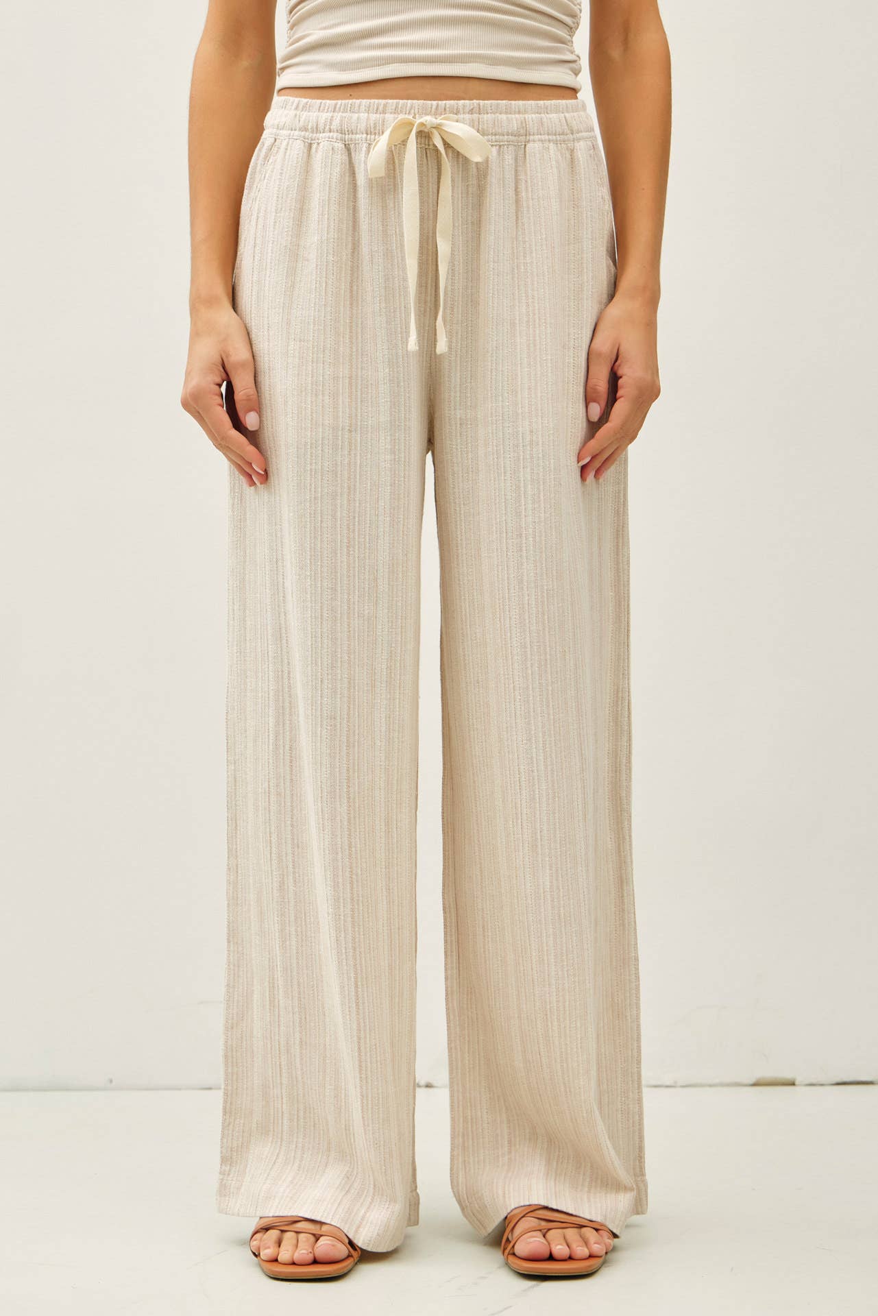 Striped Linen Pants
