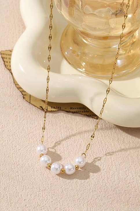 Non-Tarnish Classic Pearl Necklace