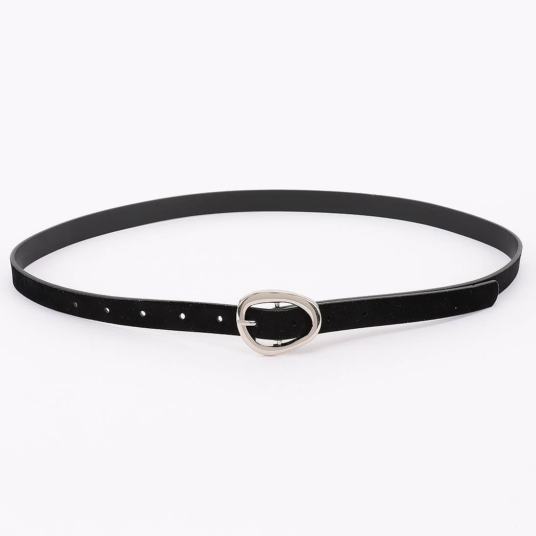 Classic Oval Buckle Belt | Choose Color