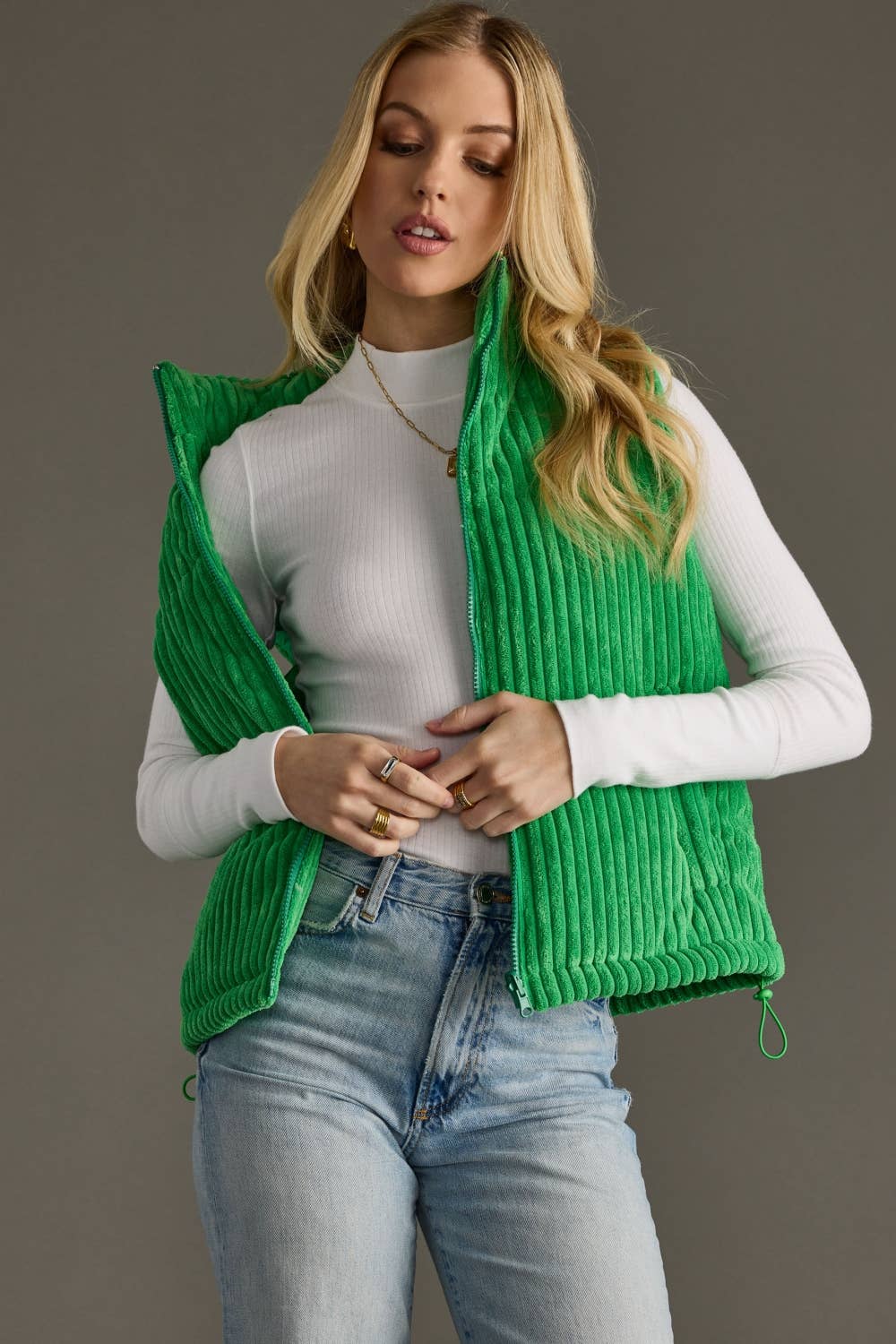 Green Corduroy Vest