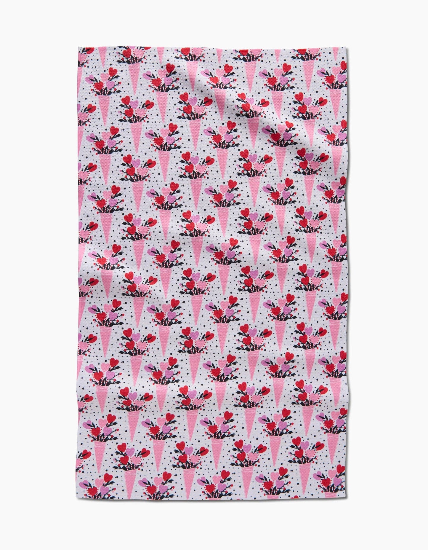 Geometry Love Bouquet Tea Towel