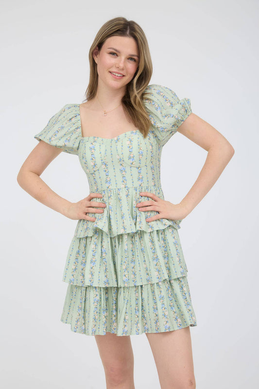 Blossom Tiered Mini Dress