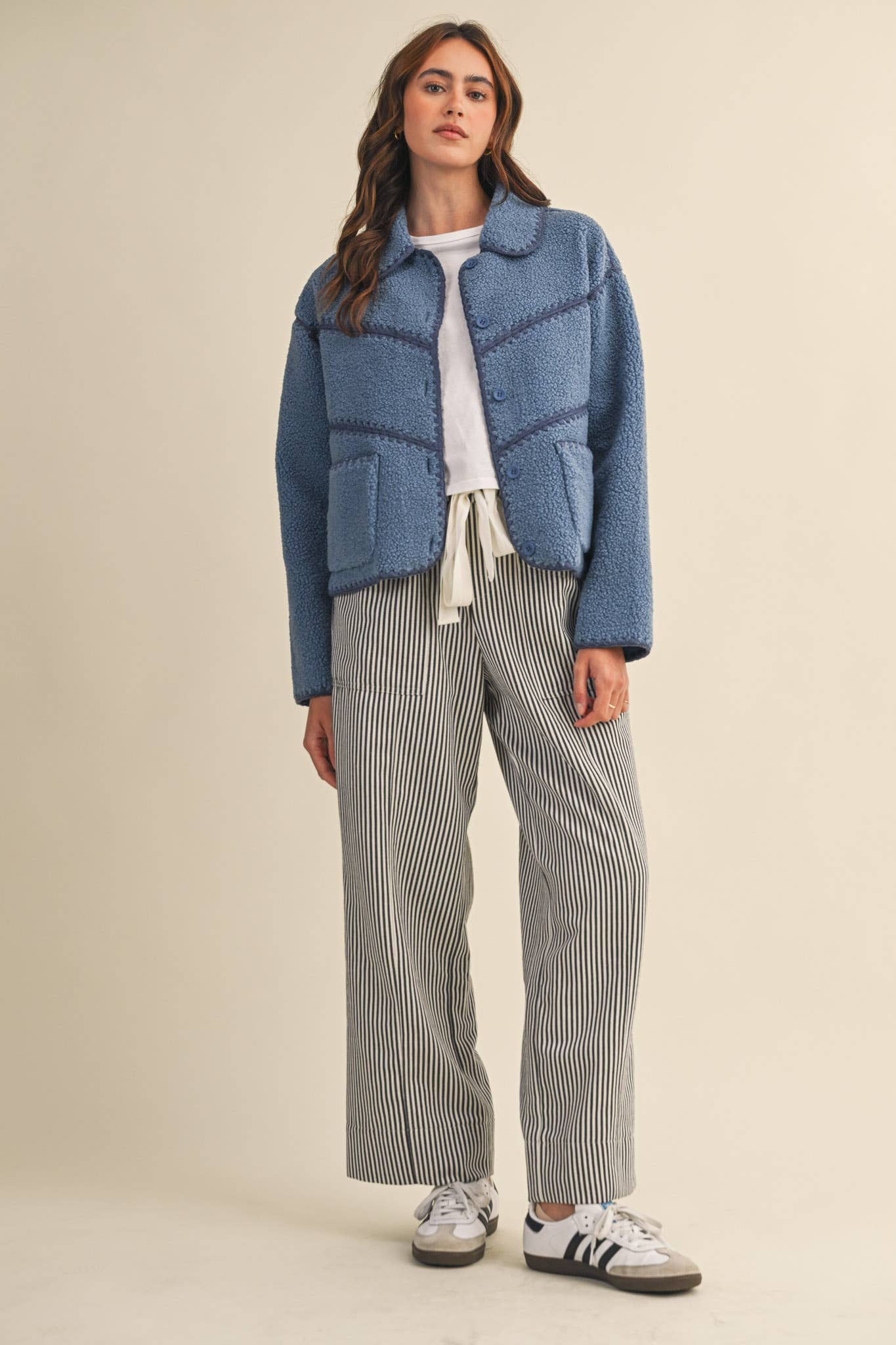 Striped Wide Leg Pants