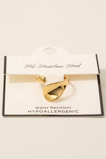 Flat Wrap Around Open Band Ring