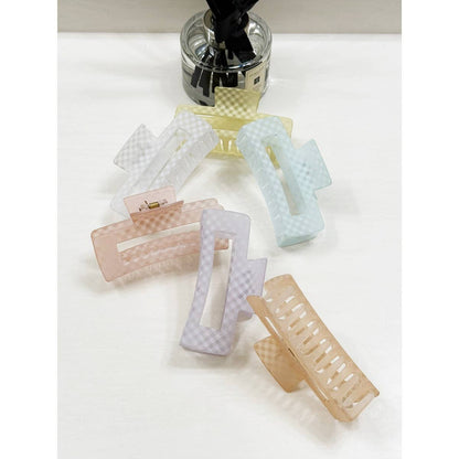 Checkered Hair Claw Clip | Choose Color