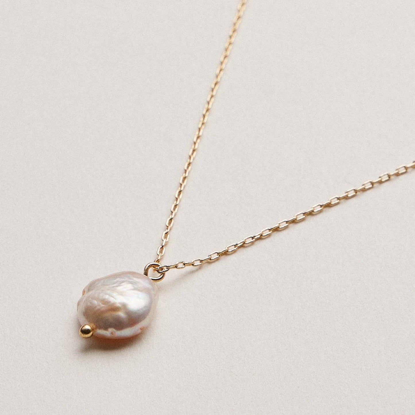 Golden Hour Pearl Necklace