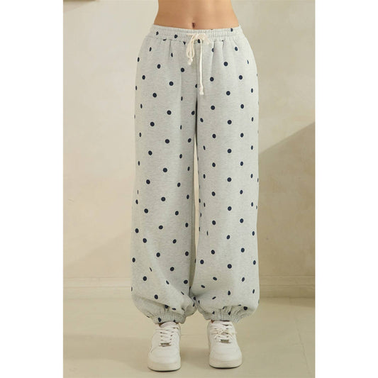 Polka Dot Sweat Pants