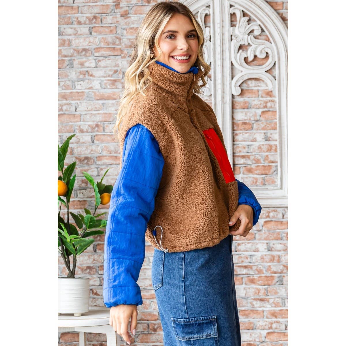 Alpine Quilted Half-Zip Sherpa | Choose Color