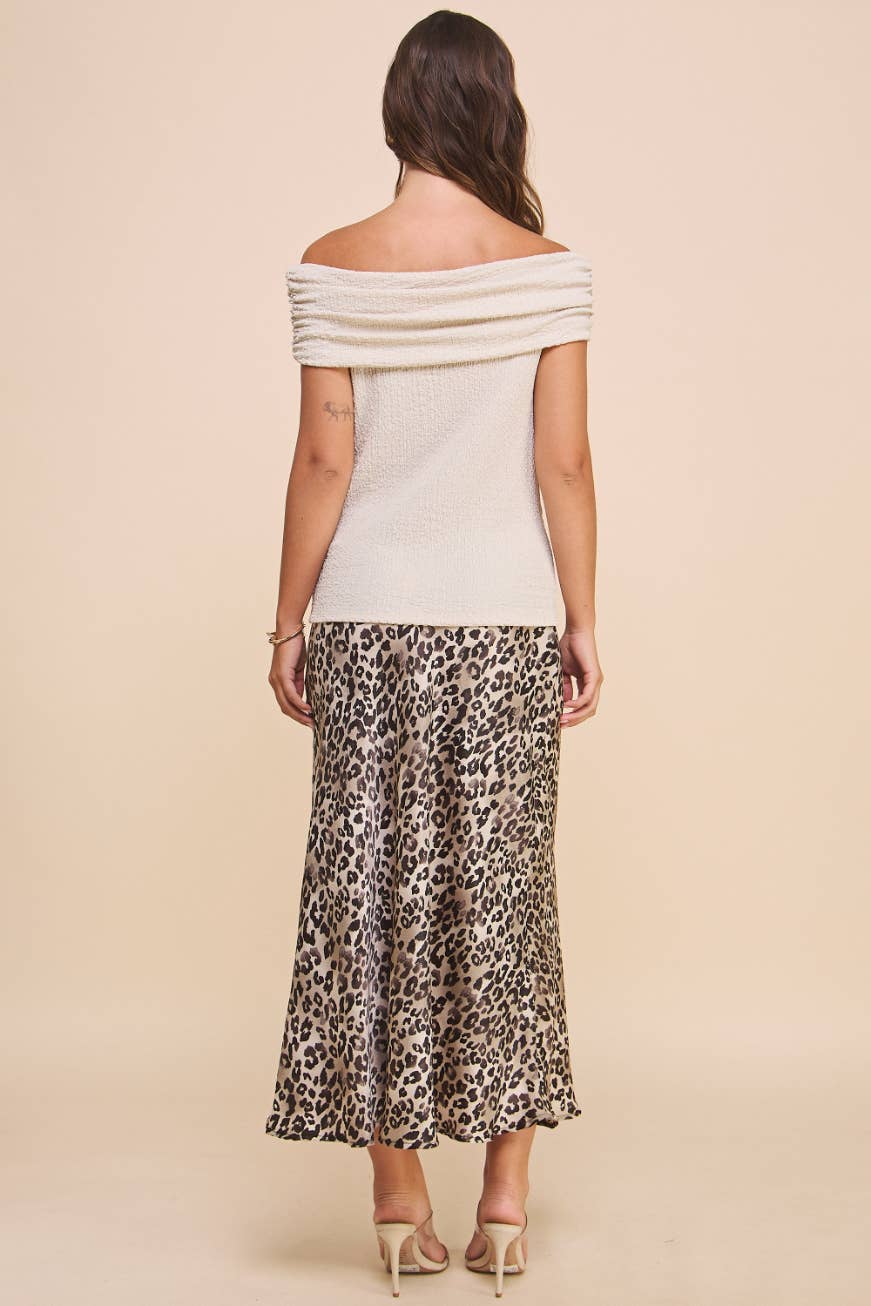 Leopard Midi Skirt