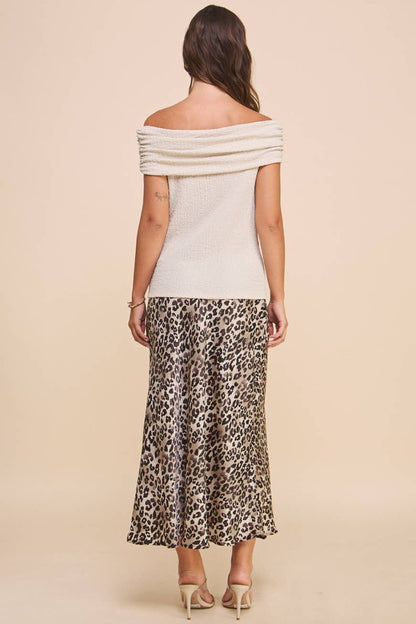 Leopard Midi Skirt