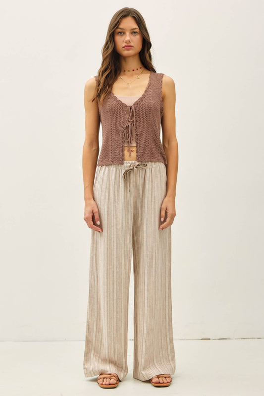 Striped Linen Pants