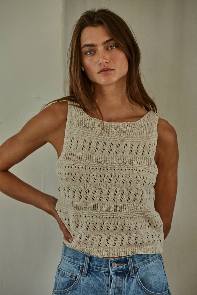Ash Knit Sleeveless Top