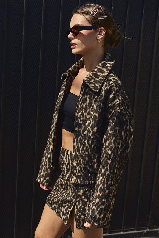 Valley Leopard Print Jacket