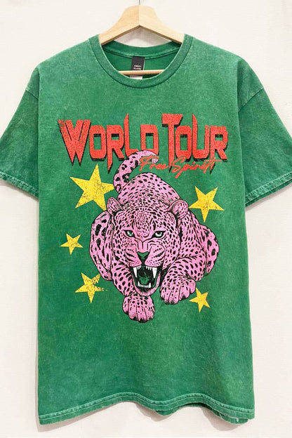 World Tour Leopard Tee