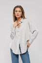Eden Pinstripe Button-Down Top