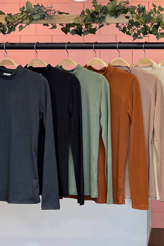 Ivy Mockneck Long Top | Choose Color