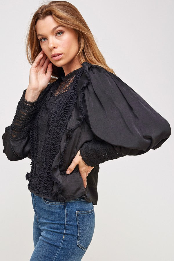 Fringe and Lace Top | FINAL SALE