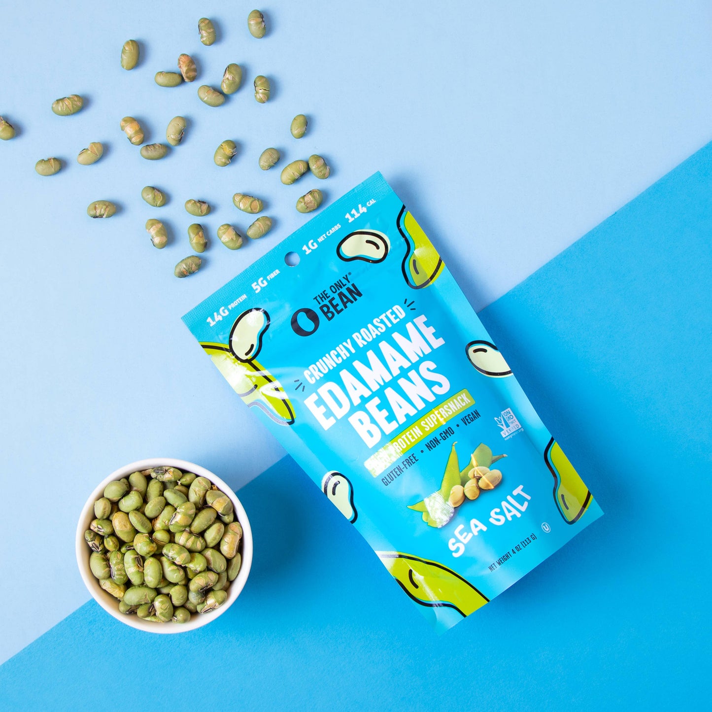 Crunchy Roasted Edamame Sea Salt - 4oz