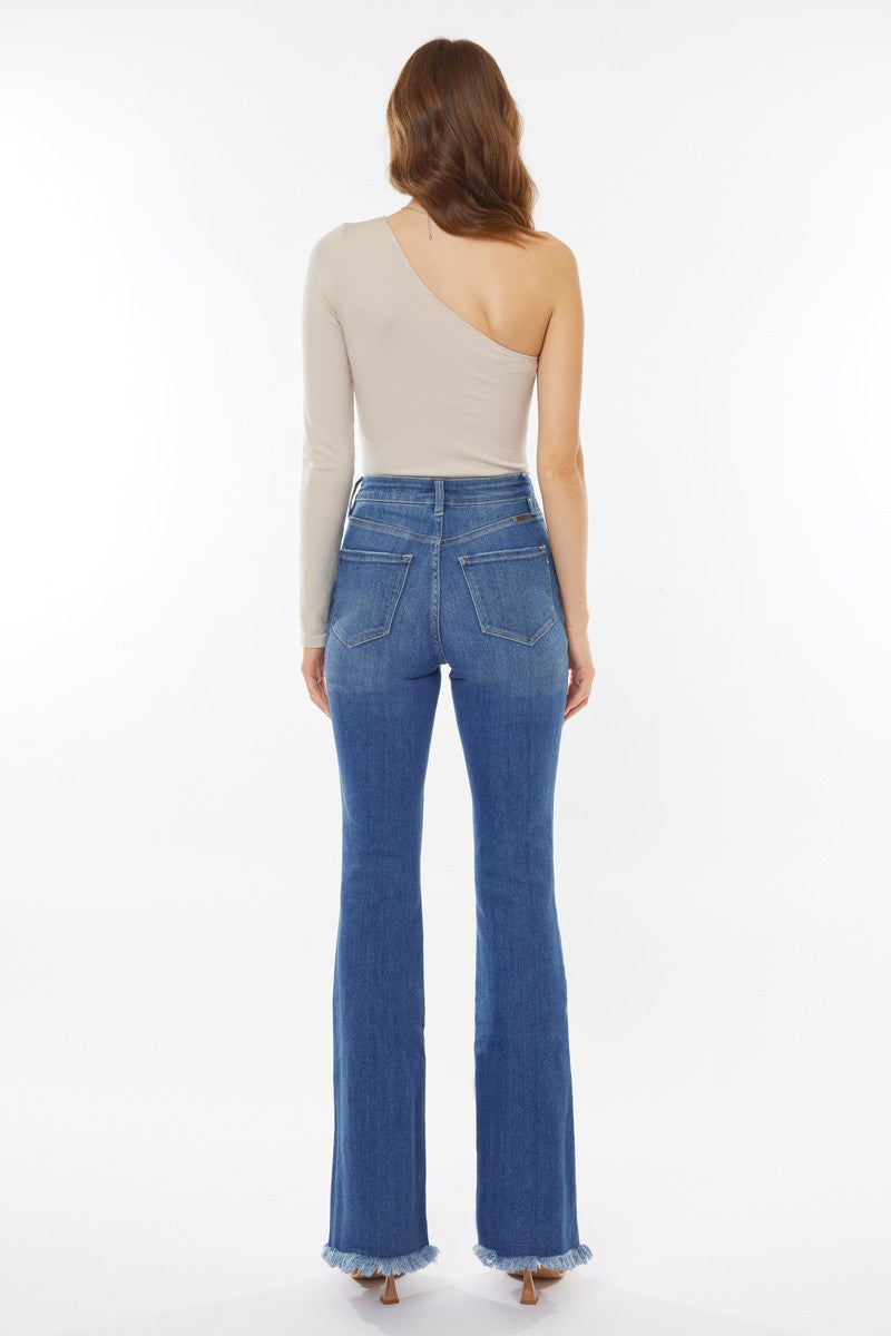 High Rise Flares | Medium Wash