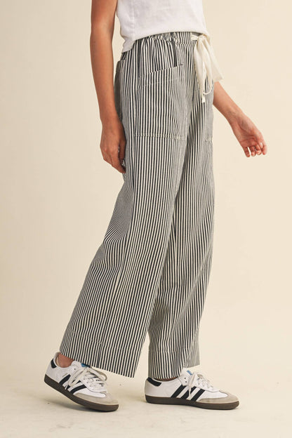 Striped Wide Leg Pants