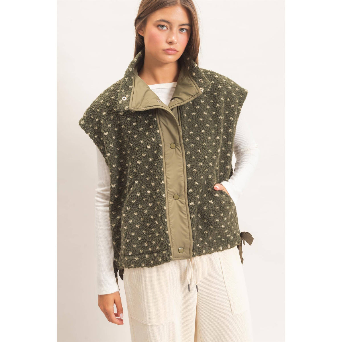 Dotty Sherpa Vest