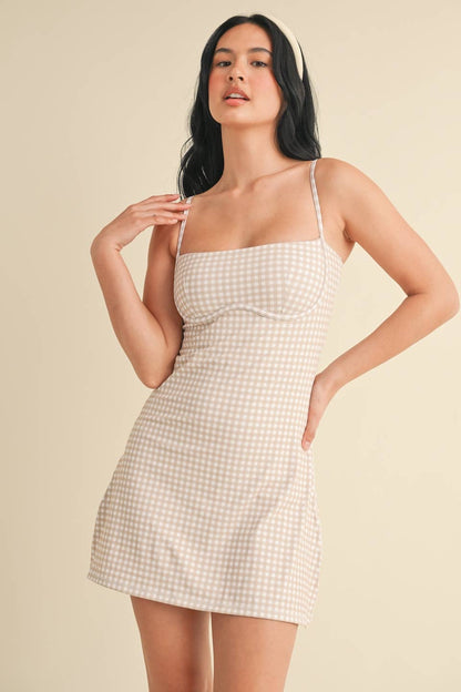 Gingham Sweetheart Dress