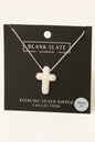 Bubble Cross Pendant Necklace