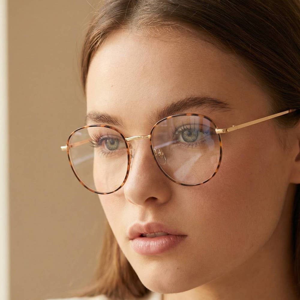 Round Blue Light Filter Sunglasses