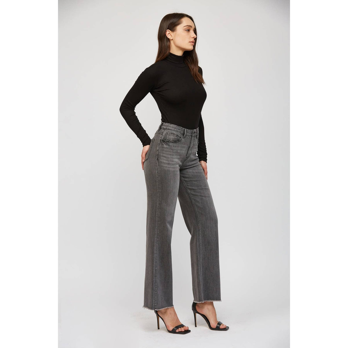 Super High Wide Leg Jeans | Mica Denim