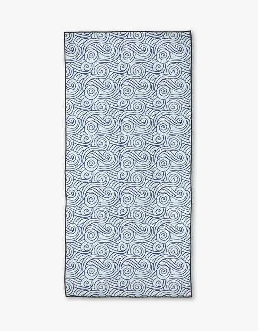 Blue Waves Beach Towel