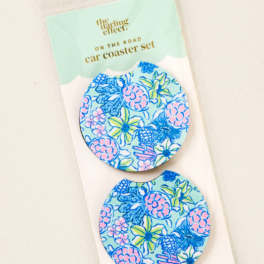 On the Road Car Coaster Set-Coastal Cove