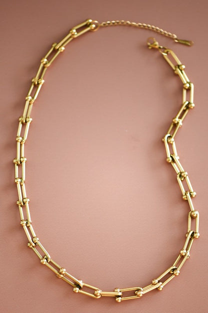 18K Gold-Plated Link Chain Necklace | Choose Finish
