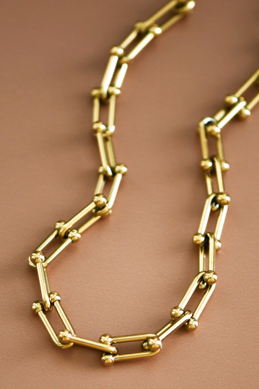 18K Gold-Plated Link Chain Necklace | Choose Finish