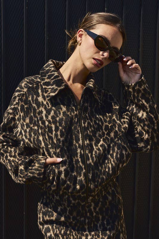 Valley Leopard Print Jacket