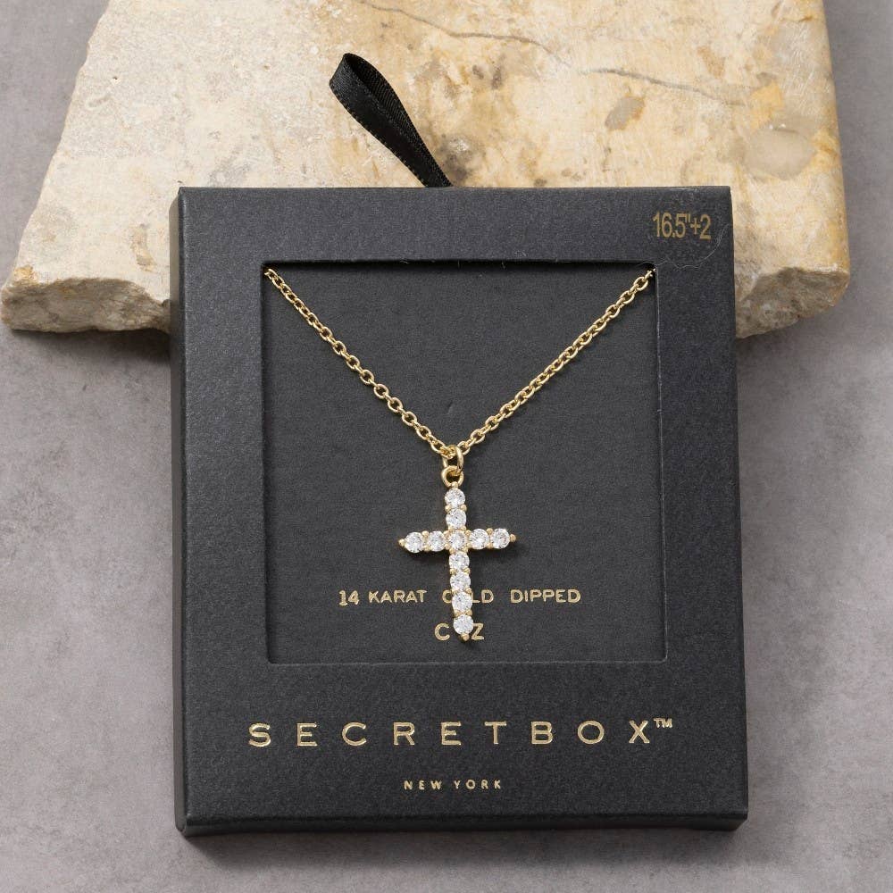 Faithful Spark Cross Necklace