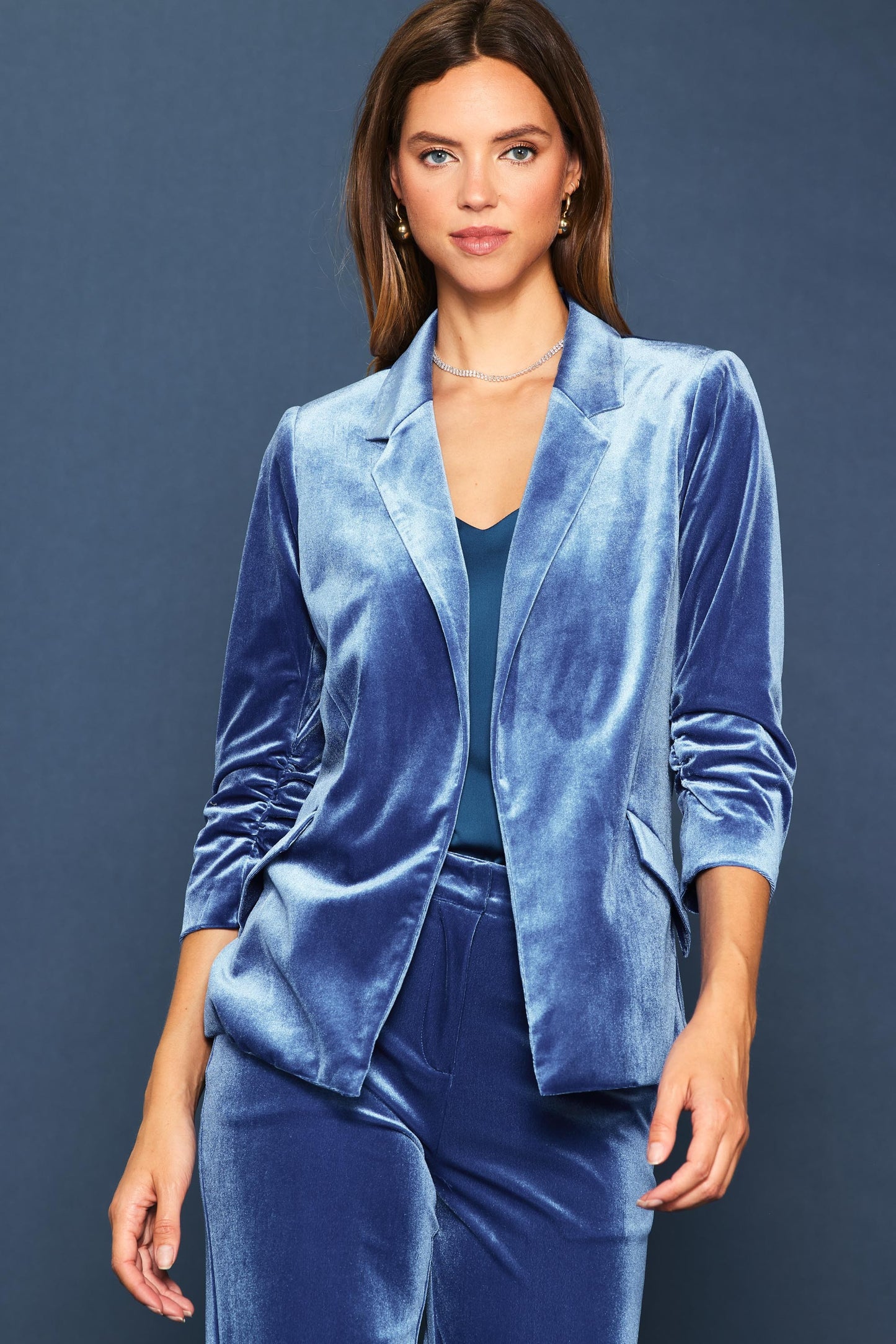 Iris Velvet Blazer