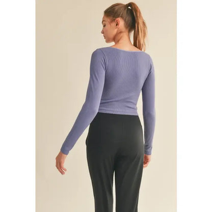Square Neck Seamless Top | Choose Color