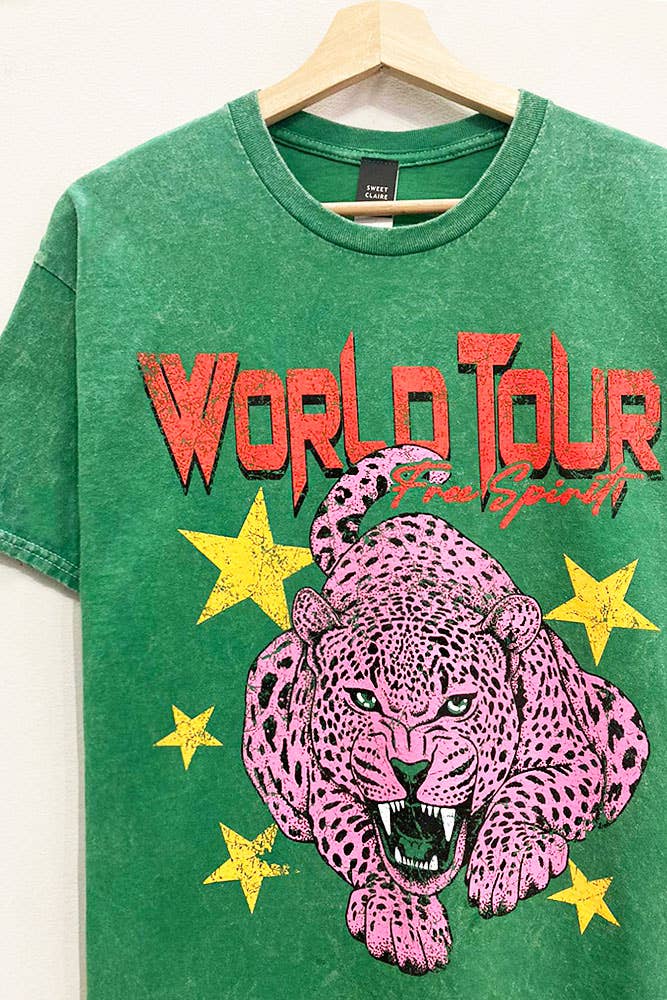 World Tour Leopard Tee