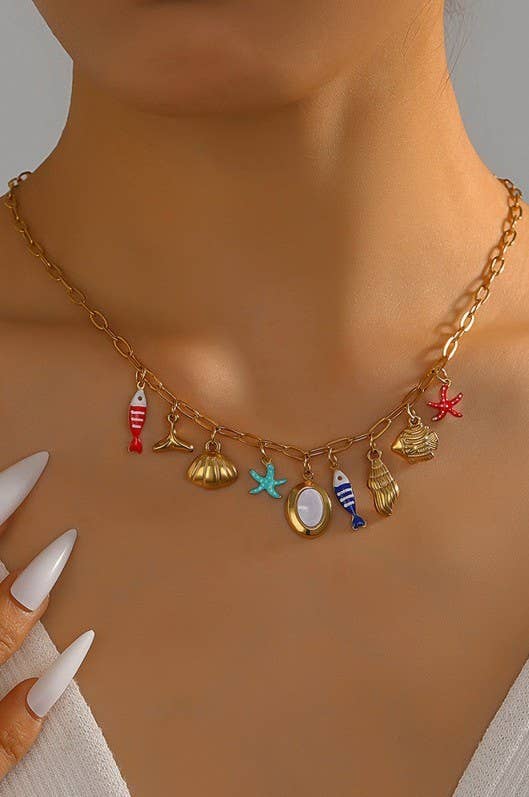 Seaside Charm Chain Necklace