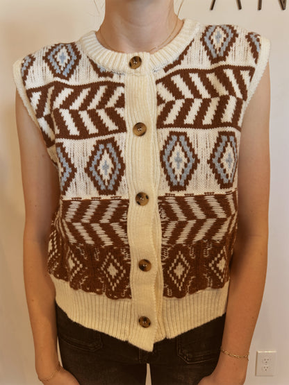 Autumn Sketch Sweater Vest