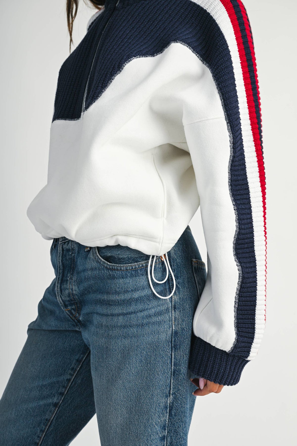 Vintage Varsity Half-Zip Pullover